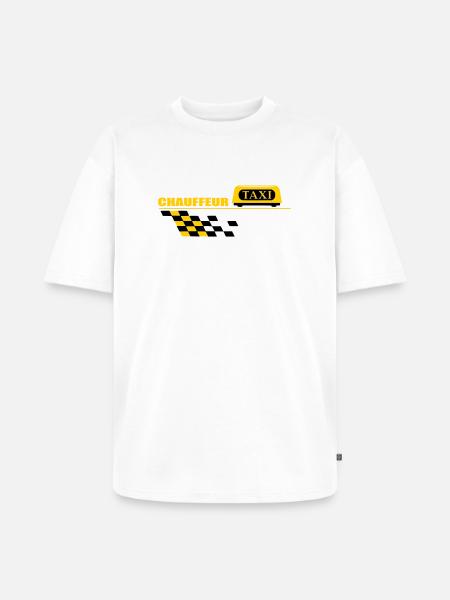 Taxi driver - Unisex Premium Oversized Organic T-Shirt - white
