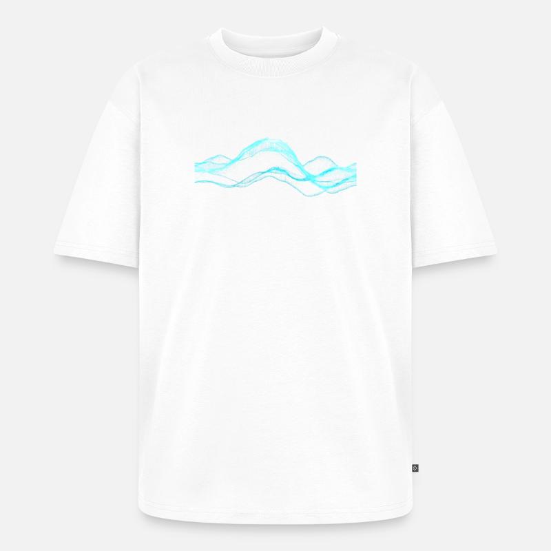 Data Overload - Unisex Premium Oversized Bio T-Shirt - Weiß