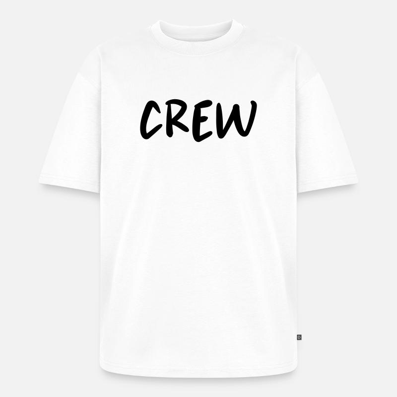 Crew - Unisex Premium Oversized Bio T-Shirt - Weiß
