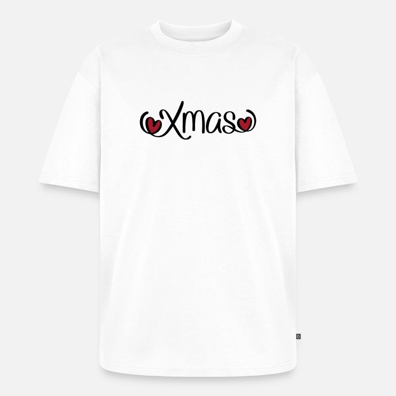 Weihnachten - Unisex Premium Oversized Bio T-Shirt - Weiß