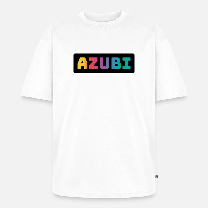 Azubi Tshirt coloured black - Unisex Premium Oversized Bio T-Shirt - Weiß