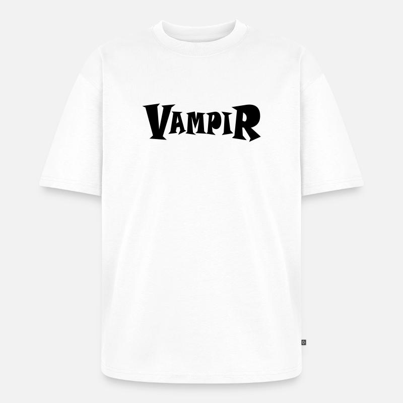 VAMPIR - Unisex Premium Oversized Bio T-Shirt - Weiß