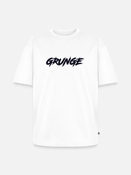 GRUNGE - Unisex Premium Oversized Organic T-Shirt - white