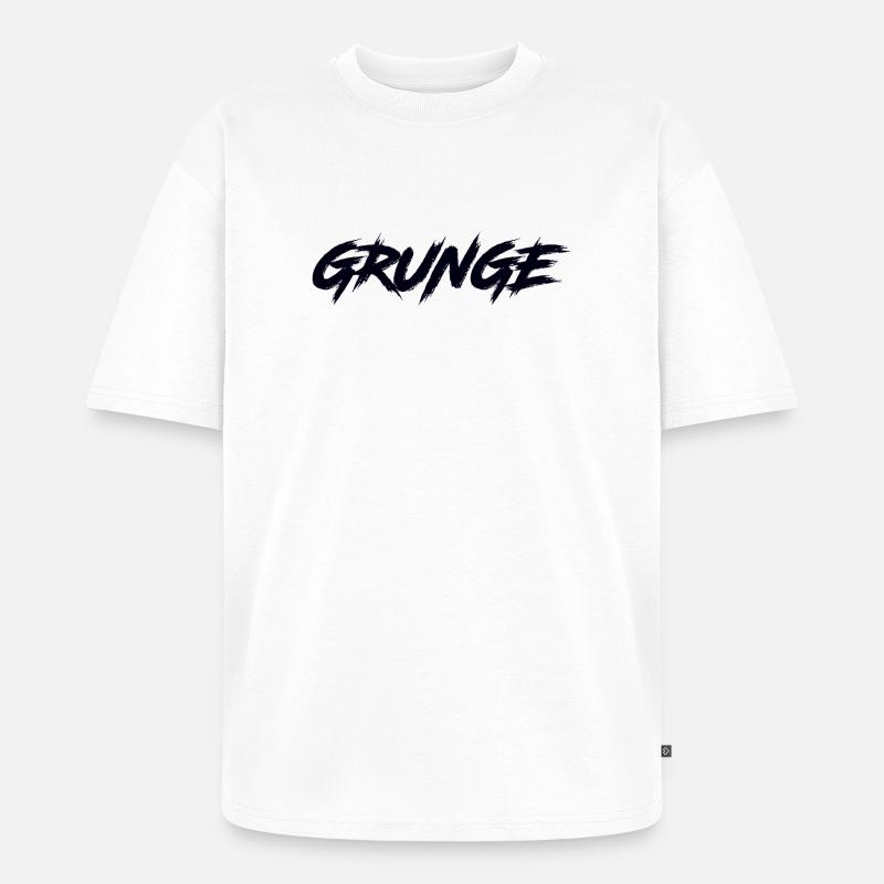GRUNGE - Unisex Premium Oversized Bio T-Shirt - Weiß