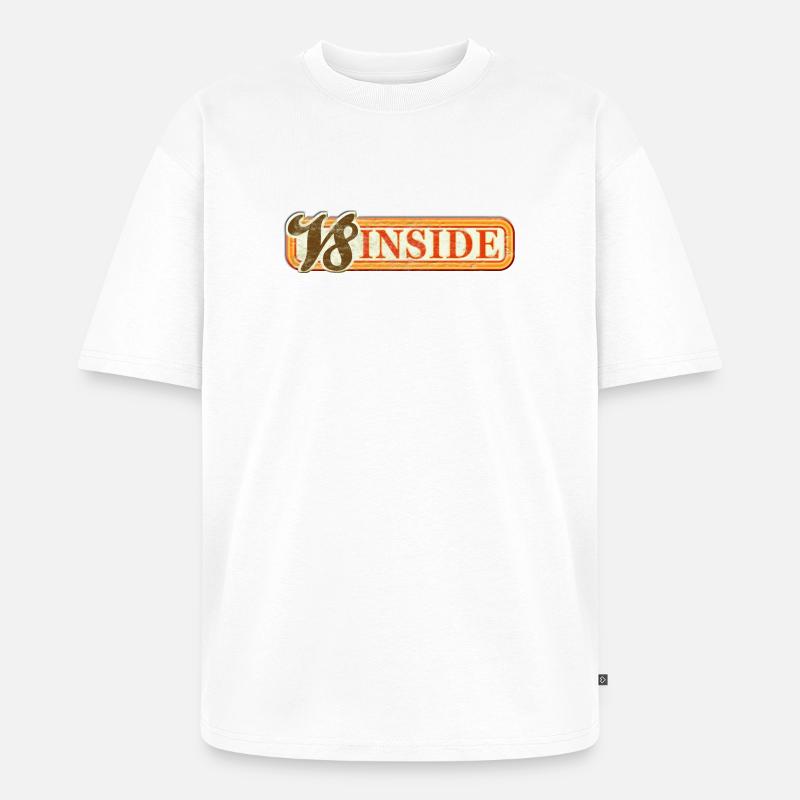 V8 Inside - Unisex Premium Oversized Bio T-Shirt - Weiß