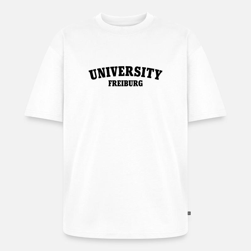 Freiburgin yliopisto - Premium unisex Oversized luomu-t-paita - valkoinen