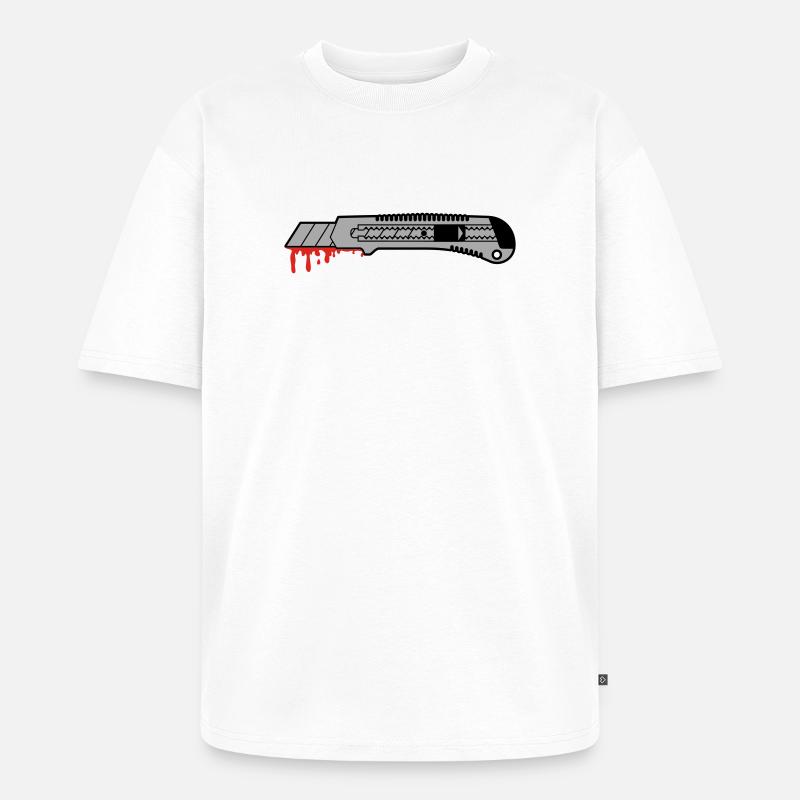cutter - Unisex Premium Oversized Bio T-Shirt - Weiß