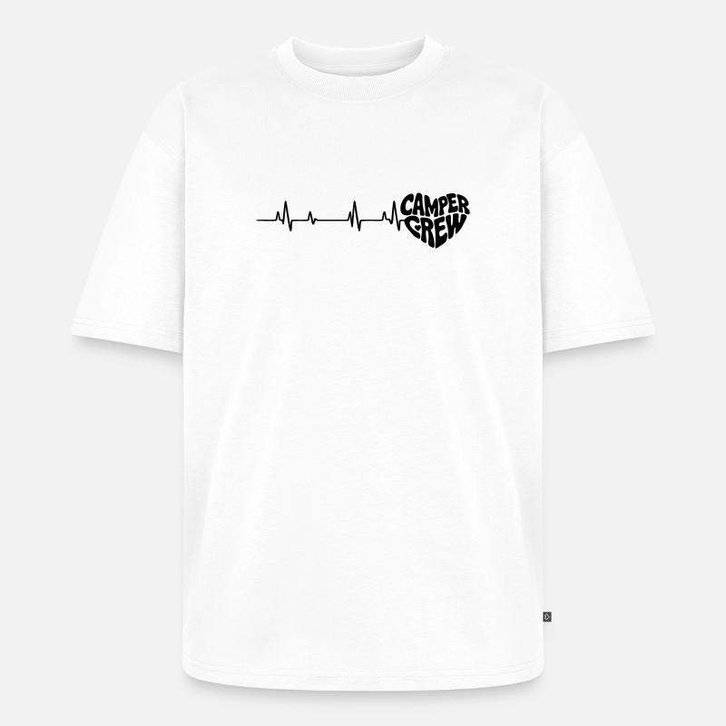 Herz_Camper - Unisex Premium Oversized Bio T-Shirt - Weiß