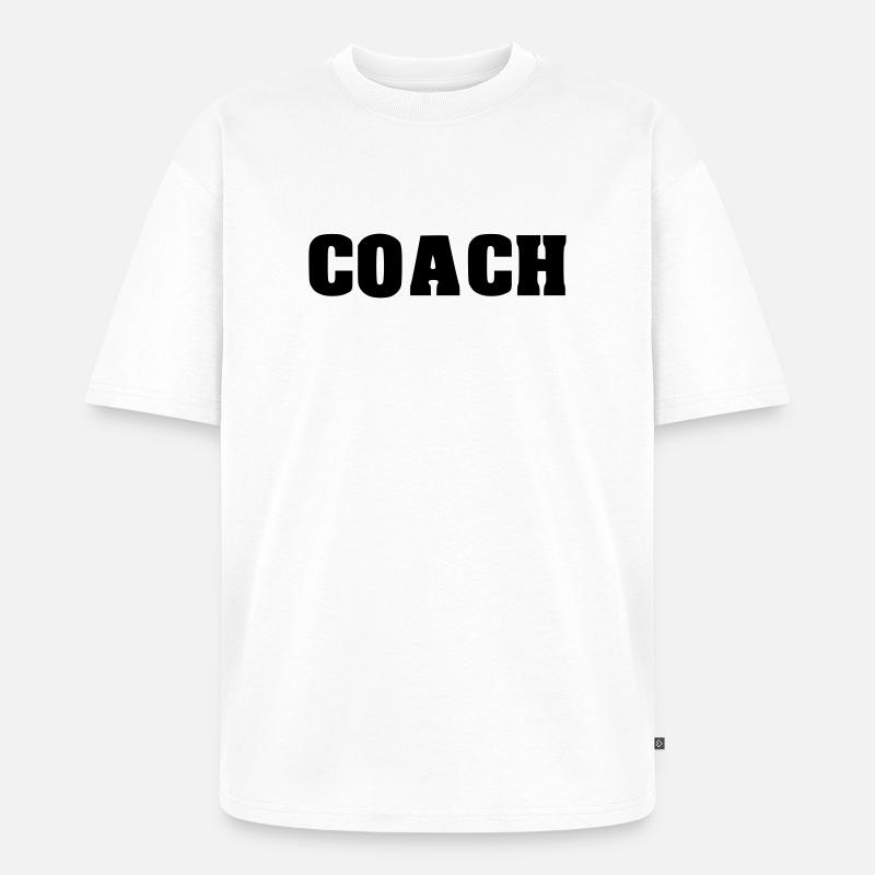 coach coaching - Unisex Premium Oversized Bio T-Shirt - Weiß