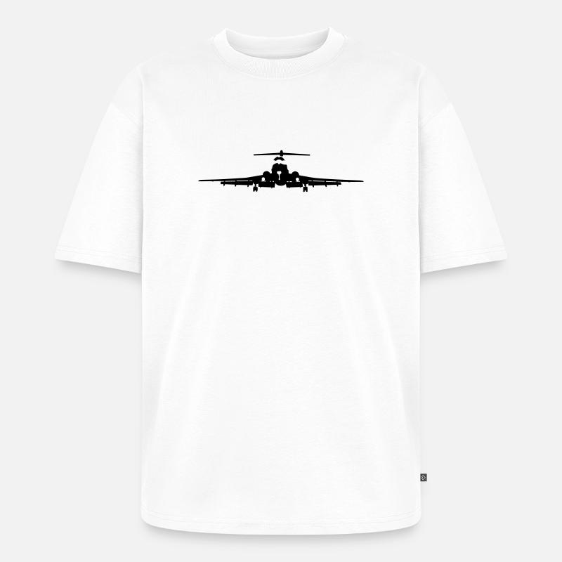 Tu-154 - Unisex Premium Oversized Bio T-Shirt - Weiß