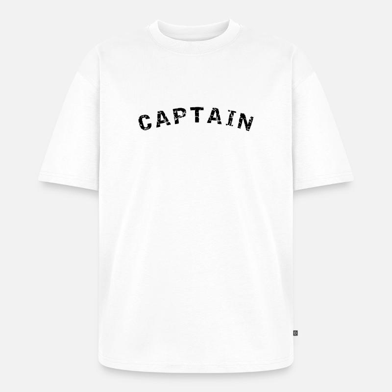 Captain Style Design - Unisex Premium Oversized Bio T-Shirt - Weiß