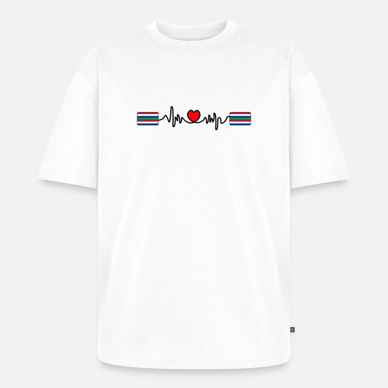 Schier Pulse Logo – Island Style - Unisex Premium Oversized Bio T-Shirt - Weiß