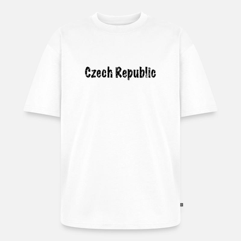 Czech Republic - Unisex Premium Oversized Bio T-Shirt - Weiß