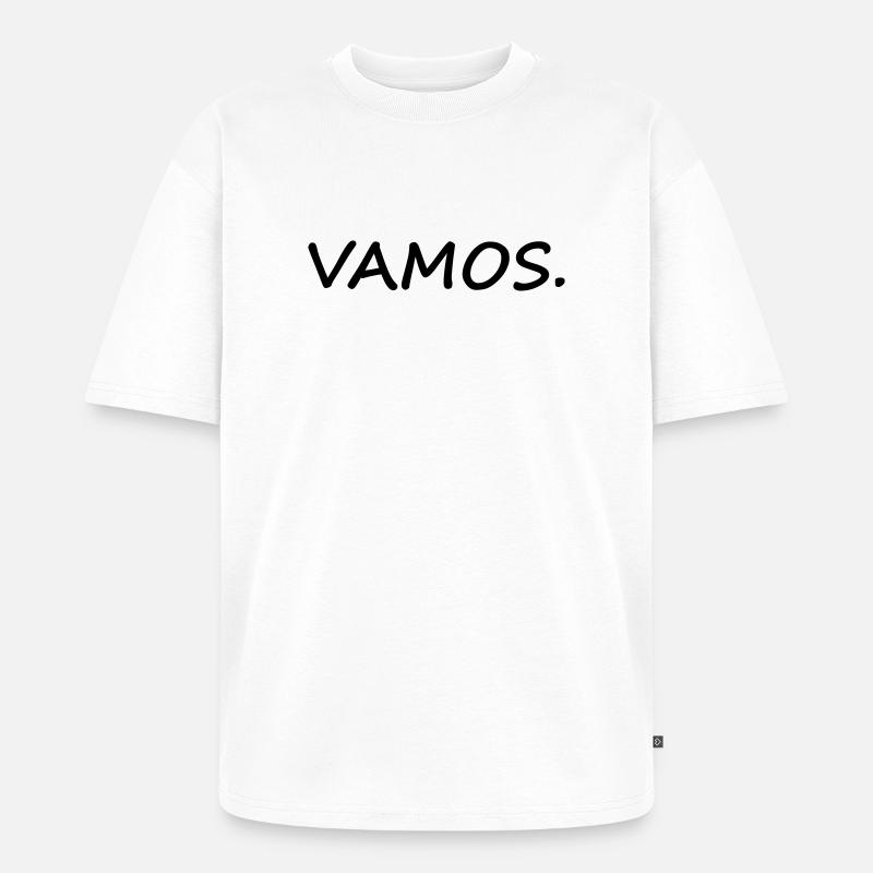 VAMOS - Unisex Premium Oversized Bio T-Shirt - Weiß
