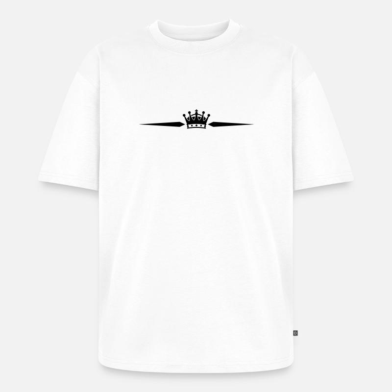 Kruununmajesteetti - Premium unisex Oversized luomu-t-paita - valkoinen