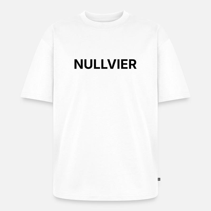 NULLVIER - Unisex Premium Oversized Bio T-Shirt - Weiß