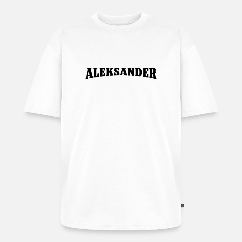 Aleksander Geschenk - Unisex Premium Oversized Bio T-Shirt - Weiß