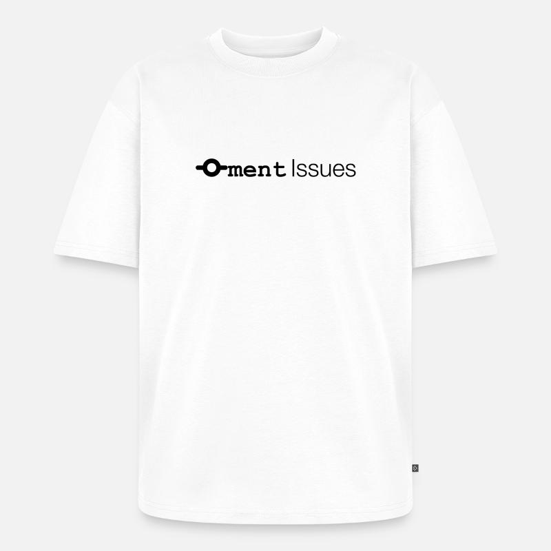 Commitment Issues - Unisex Premium Oversized Organic T-Shirt - white