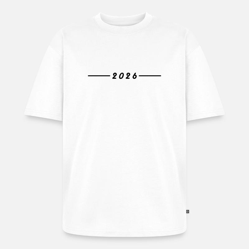 2026 Jahr Element - Unisex Premium Oversized Bio T-Shirt - Weiß