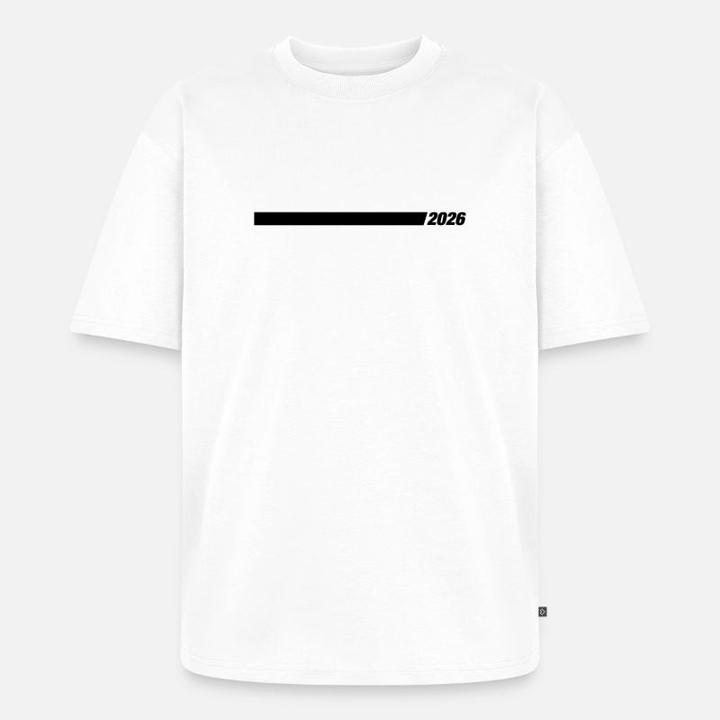 2026 Jahr Element - Unisex Premium Oversized Bio T-Shirt - Weiß