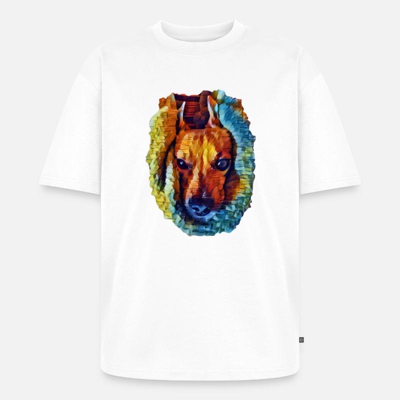 Lucy - Unisex Premium Oversized Bio T-Shirt - Weiß
