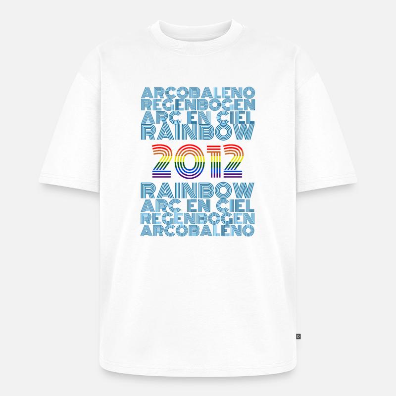 2012 - Unisex Premium Oversized Bio T-Shirt - Weiß