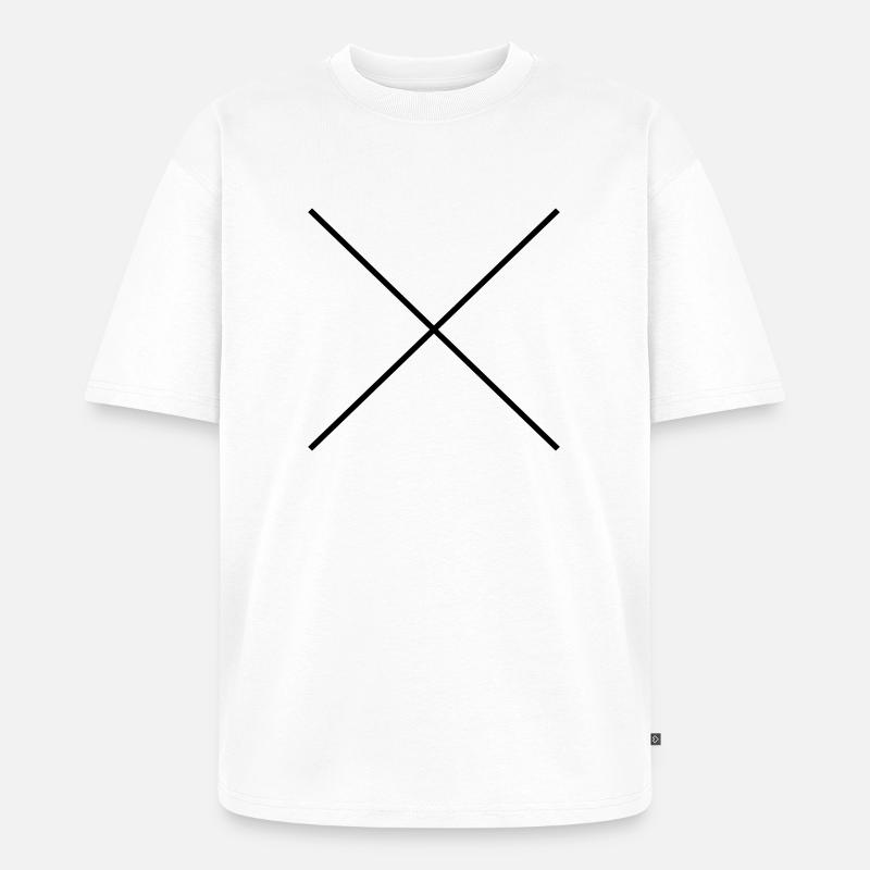 Hipster X - Unisex Premium Oversized Bio T-Shirt - Weiß
