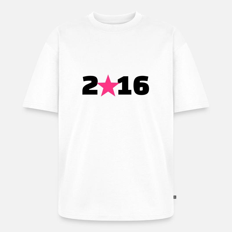 2016 - Unisex Premium Oversized Bio T-Shirt - Weiß