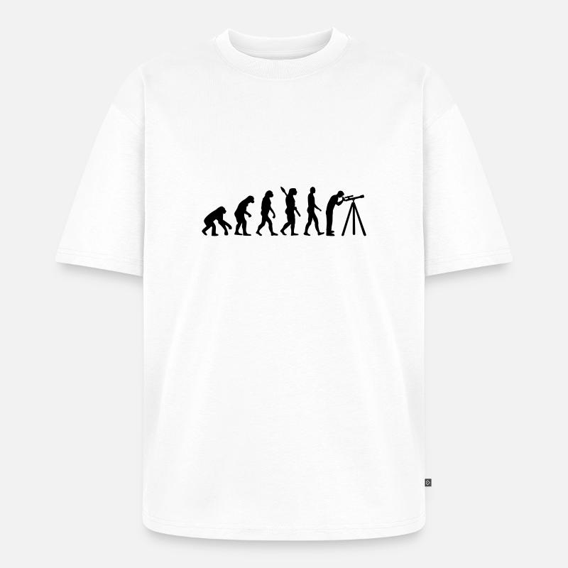 Astronomie - Unisex Premium Oversized Bio T-Shirt - Weiß