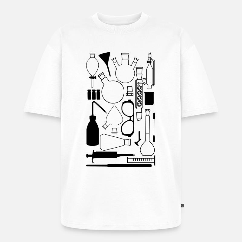 Laborgeräte - Unisex Premium Oversized Bio T-Shirt - Weiß