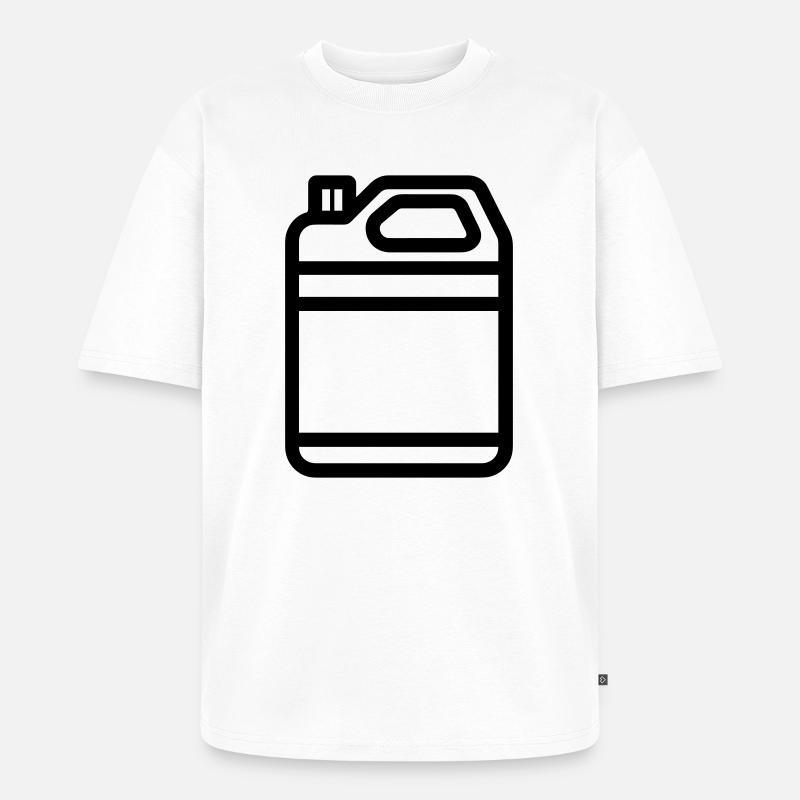 bidon - T-shirt Premium bio oversize Unisexe - blanc
