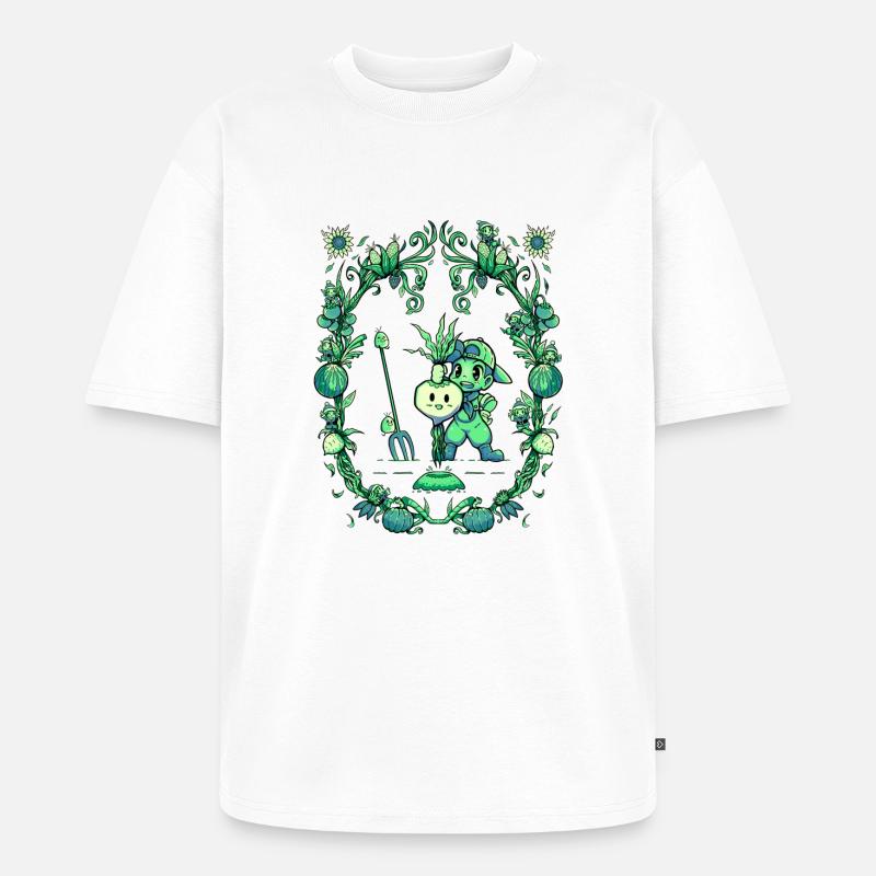 Frucht der Ernte - Unisex Premium Oversized Bio T-Shirt - Weiß