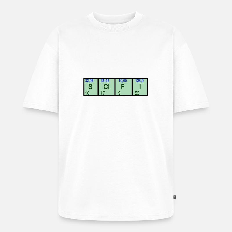 SCIFI Elemente - Unisex Premium Oversized Bio T-Shirt - Weiß