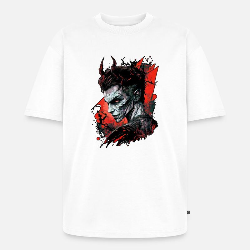 Modedämon 01 - Unisex Premium Oversized Bio T-Shirt - Weiß