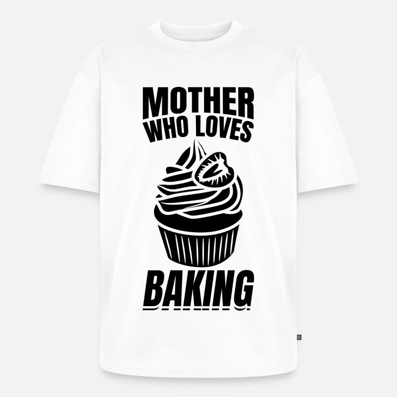 Bäckerin Mutter - Unisex Premium Oversized Bio T-Shirt - Weiß