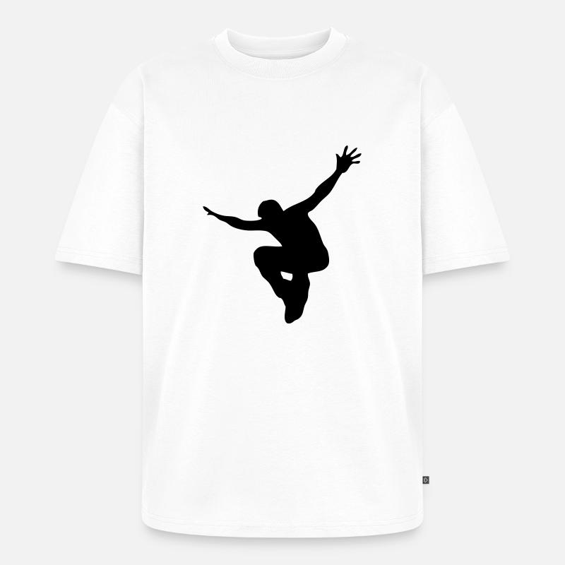 Jump! - Unisex Premium Oversized Bio T-Shirt - Weiß