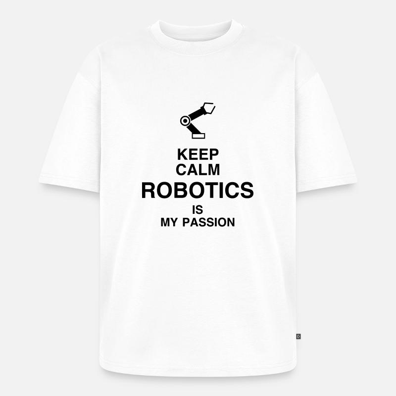 Robotik / Roboter / Robot / Robotics - Unisex Premium Oversized Bio T-Shirt - Weiß