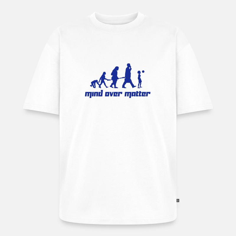 Mind over Matter (Vector) - Unisex Premium Oversized Bio T-Shirt - Weiß