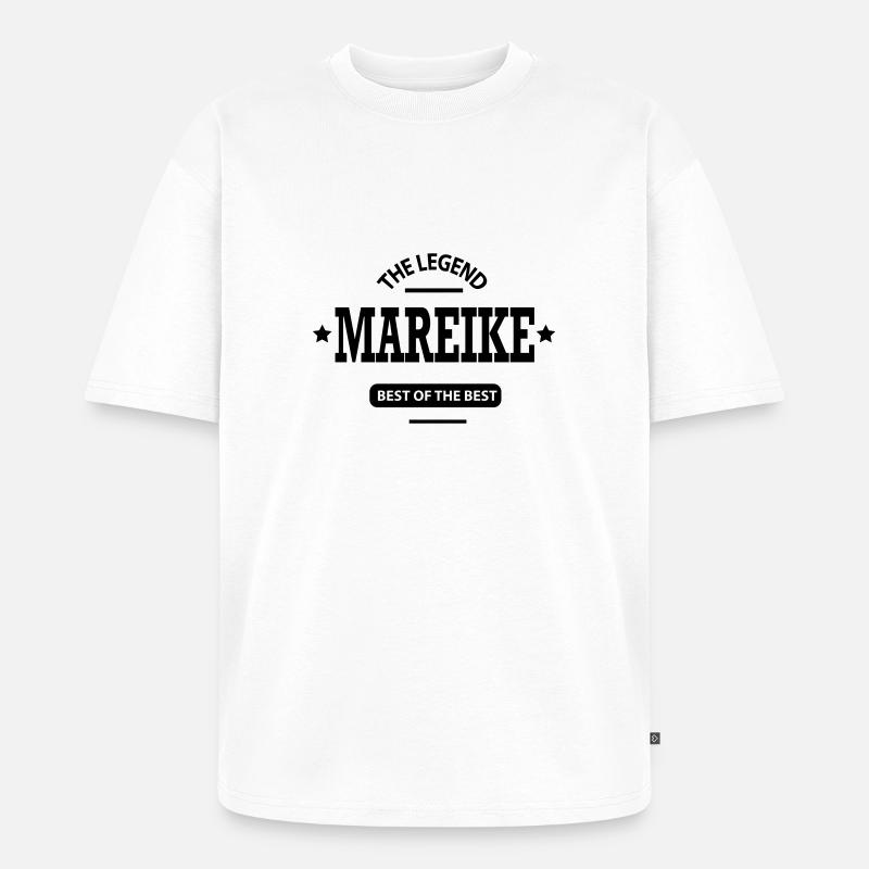 mareike - Unisex Premium Oversized Bio T-Shirt - Weiß