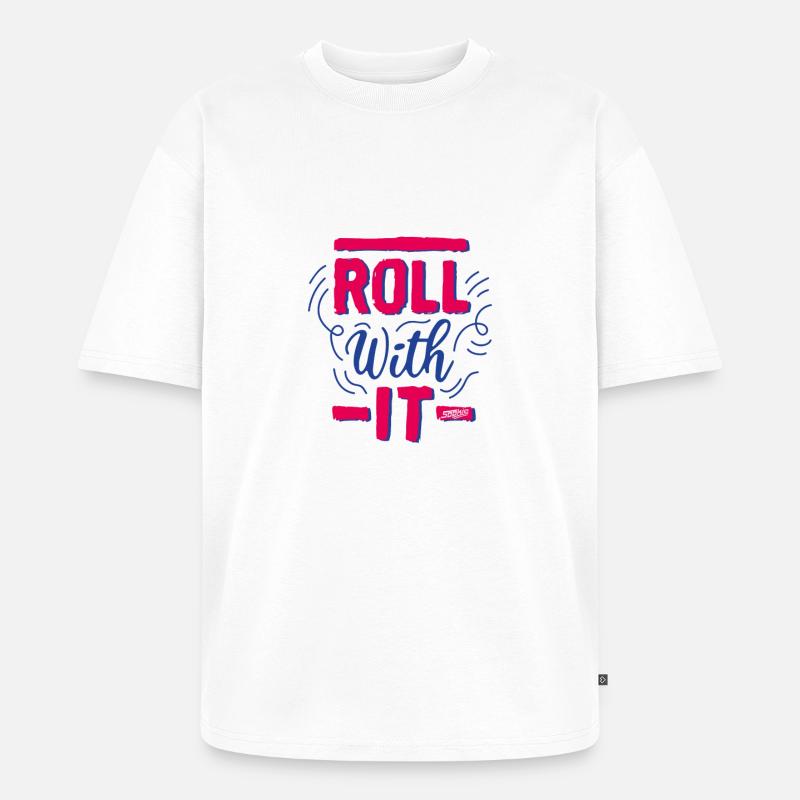 sookie roll with it 02 - Unisex Premium Oversized Bio T-Shirt - Weiß