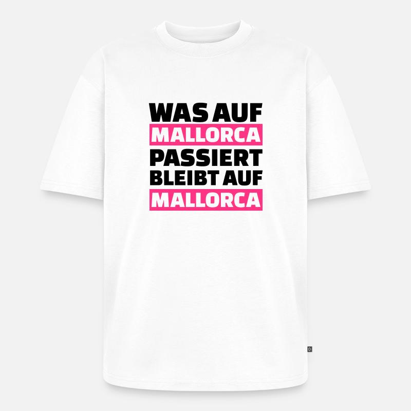 Mallorca - Unisex Premium Oversized Bio T-Shirt - Weiß