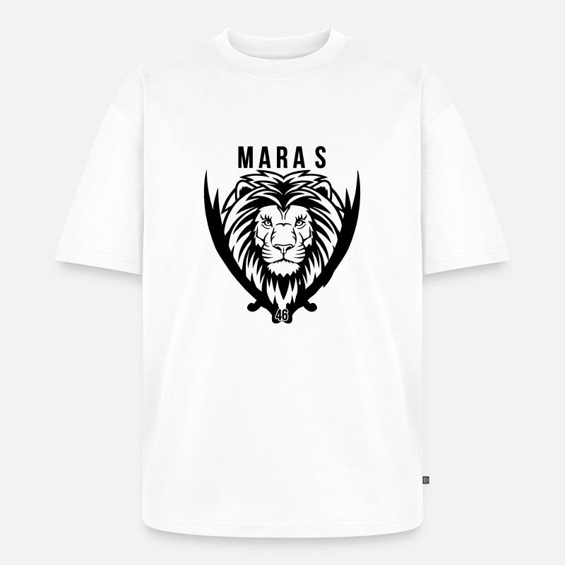 MARAS 46 - Unisex Premium Oversized Bio T-Shirt - Weiß