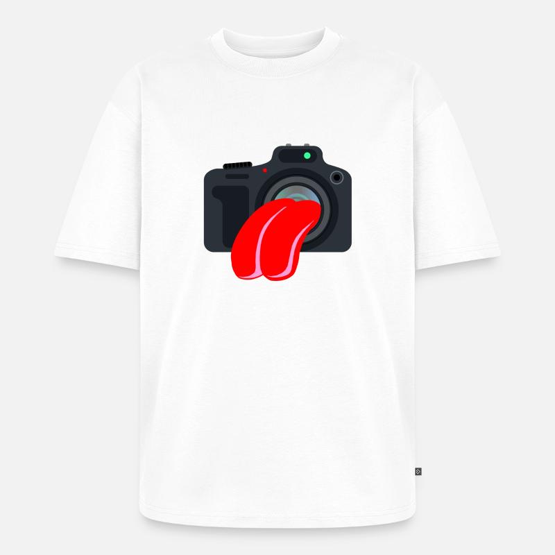 Extasy Camera - T-shirt Premium bio oversize Unisexe - blanc