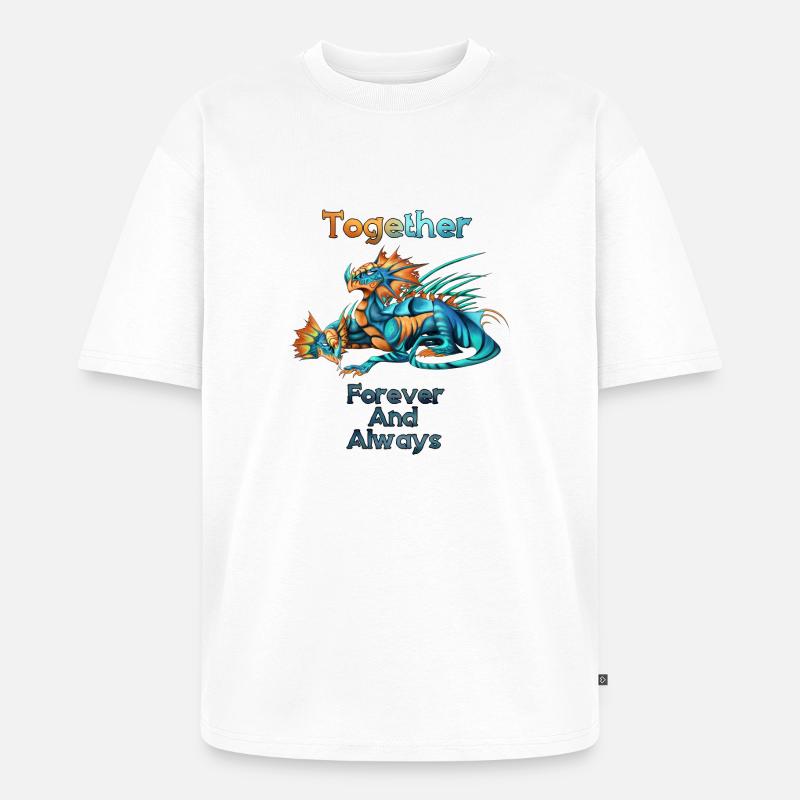 Das Leben einer Hydra - Unisex Premium Oversized Bio T-Shirt - Weiß