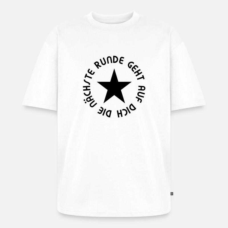 Nächste Runde - Unisex Premium Oversized Bio T-Shirt - Weiß