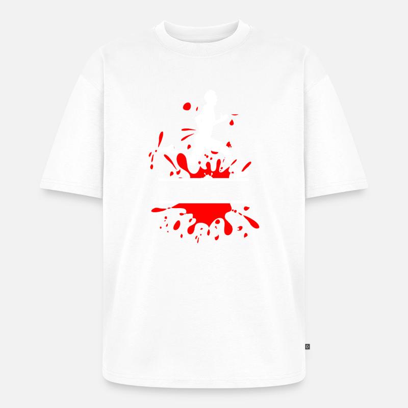 Mud Run Man – Custom Splash Runner - Unisex Premium Oversized Organic T-Shirt - white
