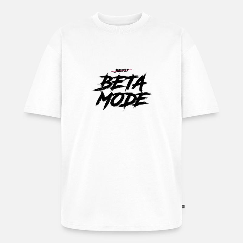 BETA MODE - Unisex Premium Oversized Bio T-Shirt - Weiß