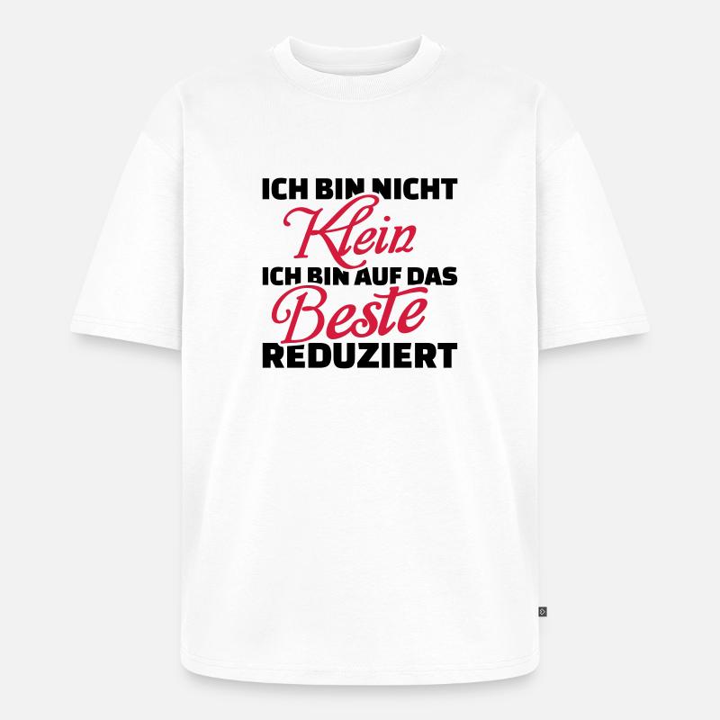 Klein - Unisex Premium Oversized Bio T-Shirt - Weiß