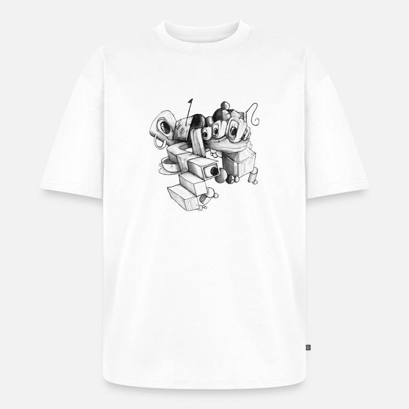 US-Brief - Unisex Premium Oversized Bio T-Shirt - Weiß