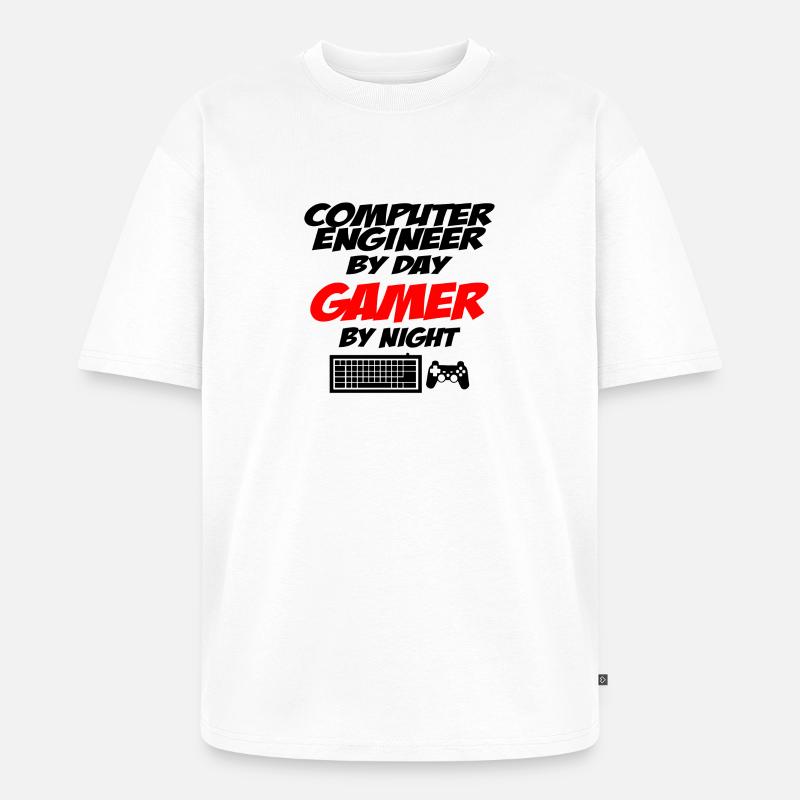 Computer Engineer - Unisex Premium Oversized Bio T-Shirt - Weiß